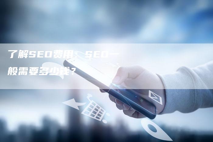 了解SEO费用：SEO一般需要多少钱？